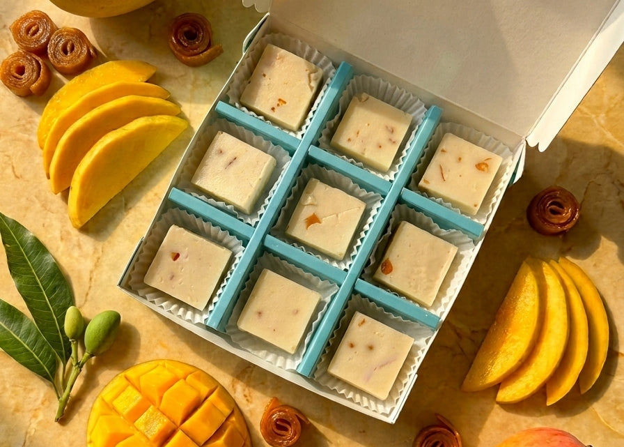 Nutty White Chocolate with Mango Bite
